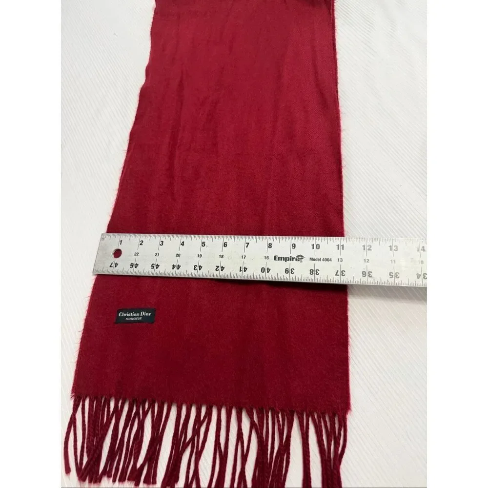 Christian Dior Monsieur Vintage Red Scarf